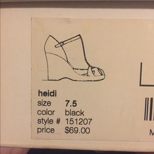 Black suede wedge sandals